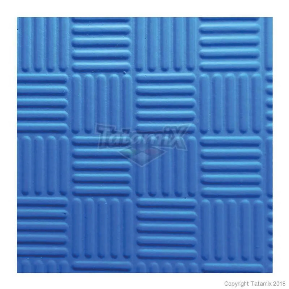 Matte Tatami T25X blau/rot 100 cm x 100 cm x 2,5 cm
