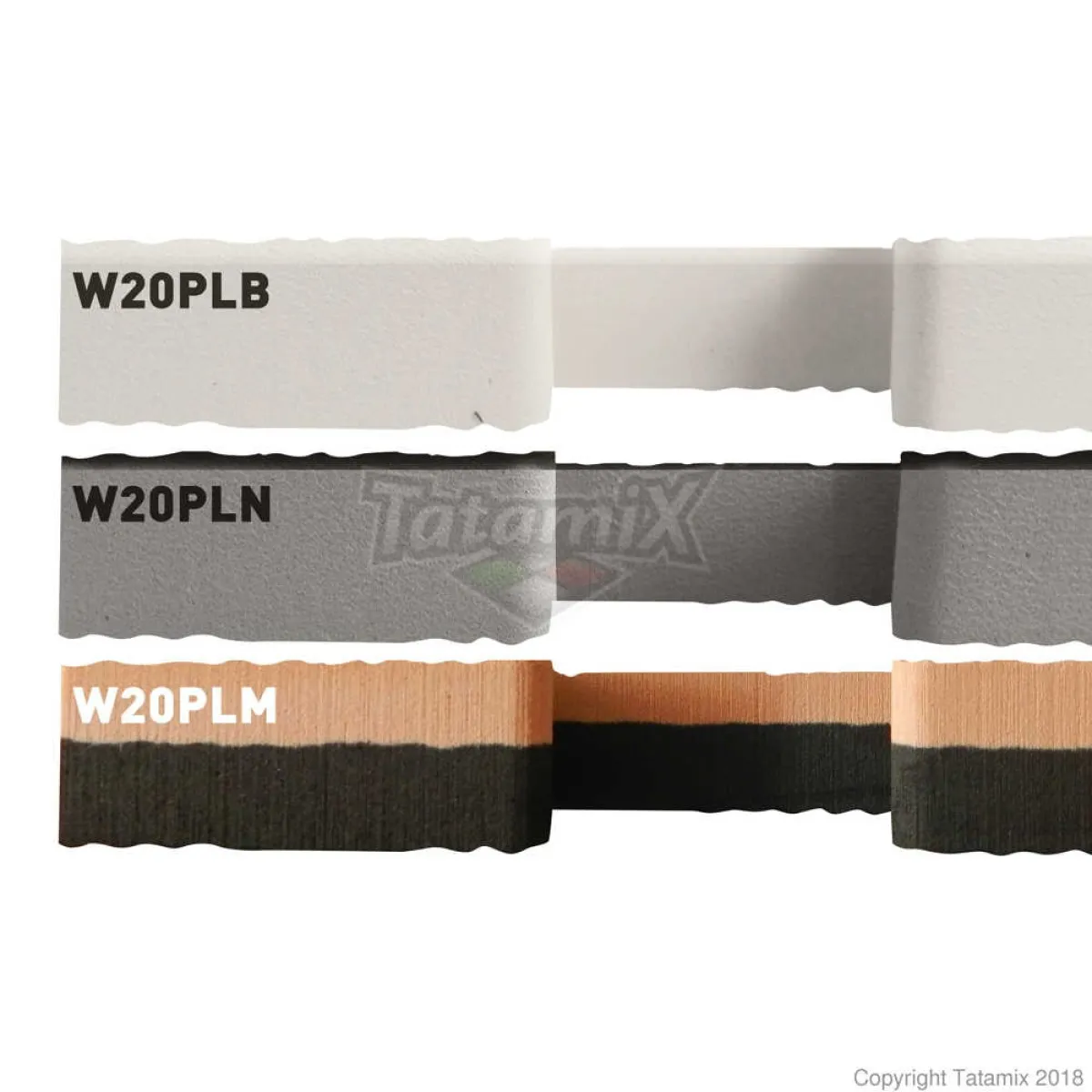 Tapis Tatami W20P aspect bois noir/gris 100 cm x 100 cm x 2cm