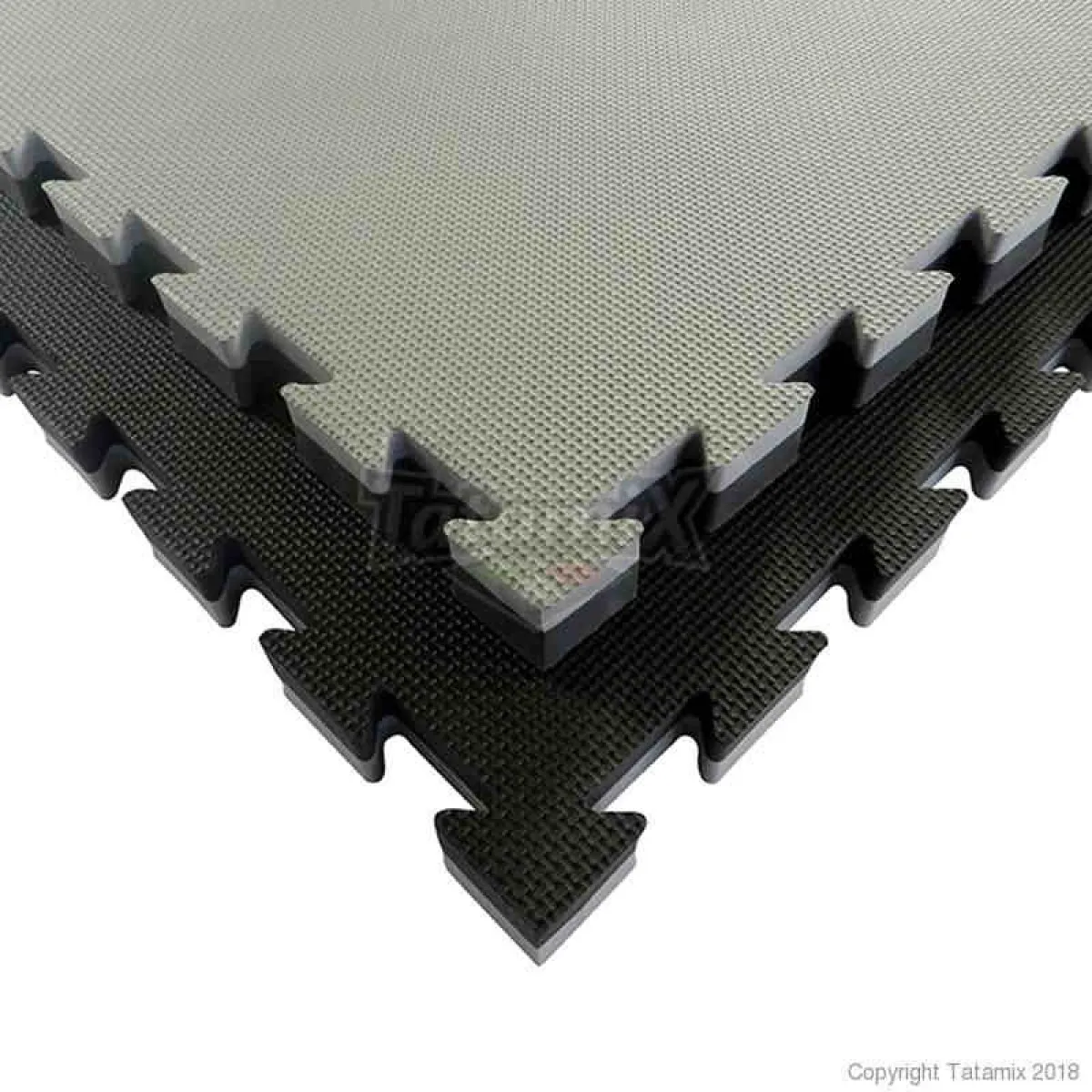 Tapis Tatami E40S gris/noir 100 cm x 100 cm x 4 cm