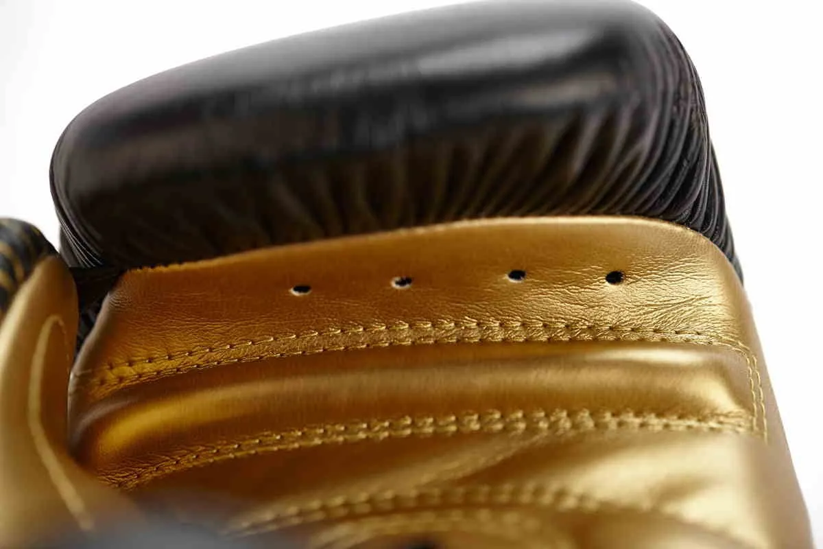 Guantes de boxeo adidas Competition Piel negro|dorado