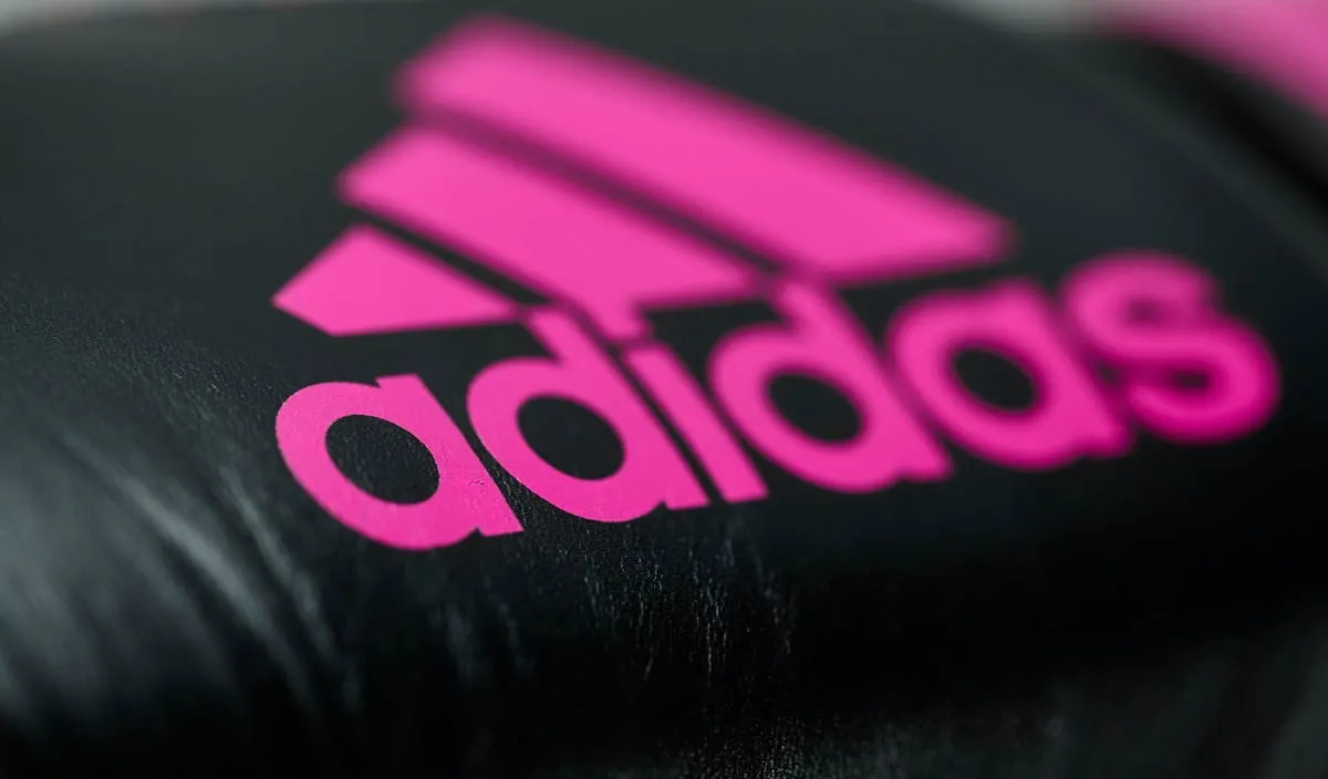 adidas Boxing Gloves Competition Leather black|pink 10 OZ