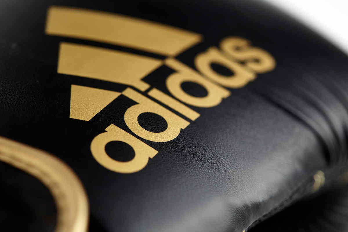 Boxhandschuhe schwarz-gold adidas Hybrid 80