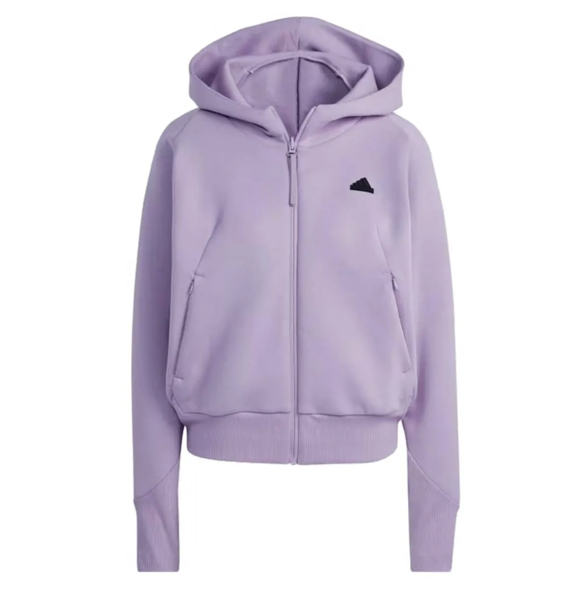 adidas ladies hooded jumper Z.N.E.TEE lilac