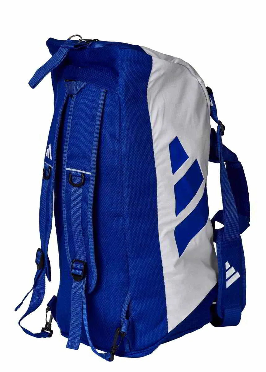 adidas Judo Tasche blau weiss, Gr. M mit Judoanzugstoff