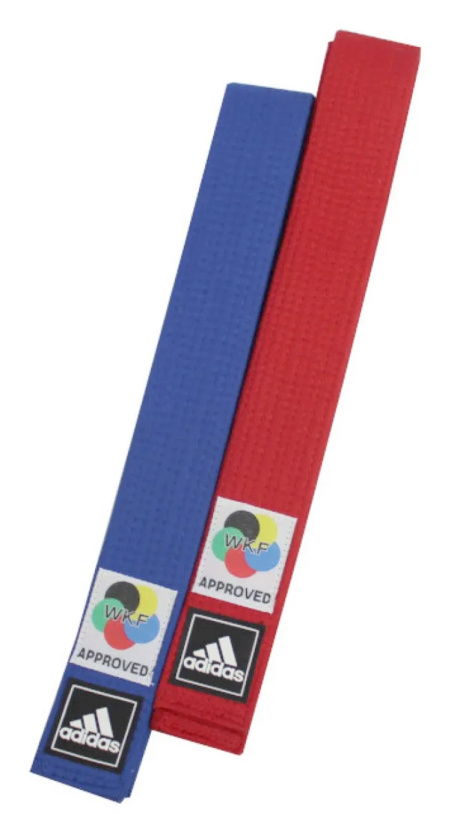 Cinturón adidas Elite Soft homologado WKF rojo o azul