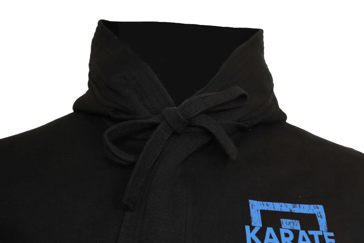 Veste à capuche adidas MATS Karaté noir/bleu WKF