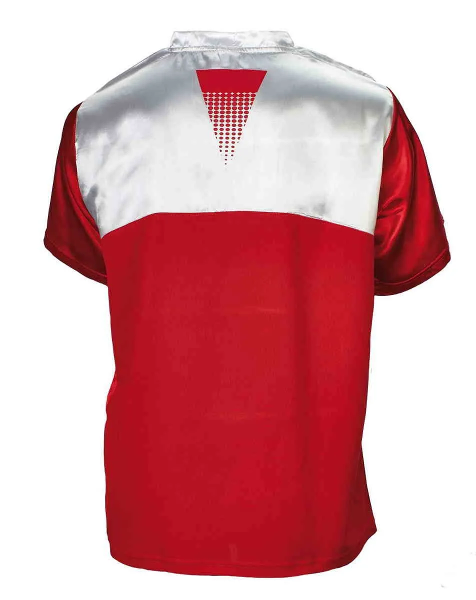adidas Kickbox Shirt 100S rot | weiß Rücken