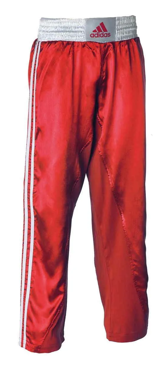 adidas Kickboxing Hose lang 110T rot|weiß
