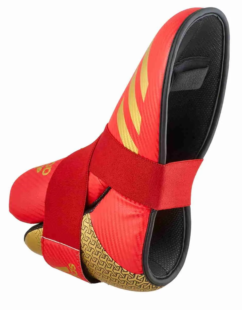 Protector de pie adidas Pro Kickboxing 300 rojo|dorado