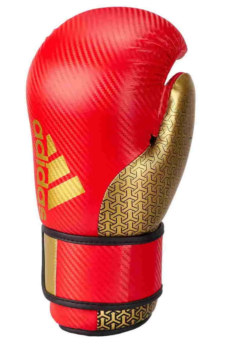 Gants de kickboxing adidas Pro Point Fighter 300 rouge|or
