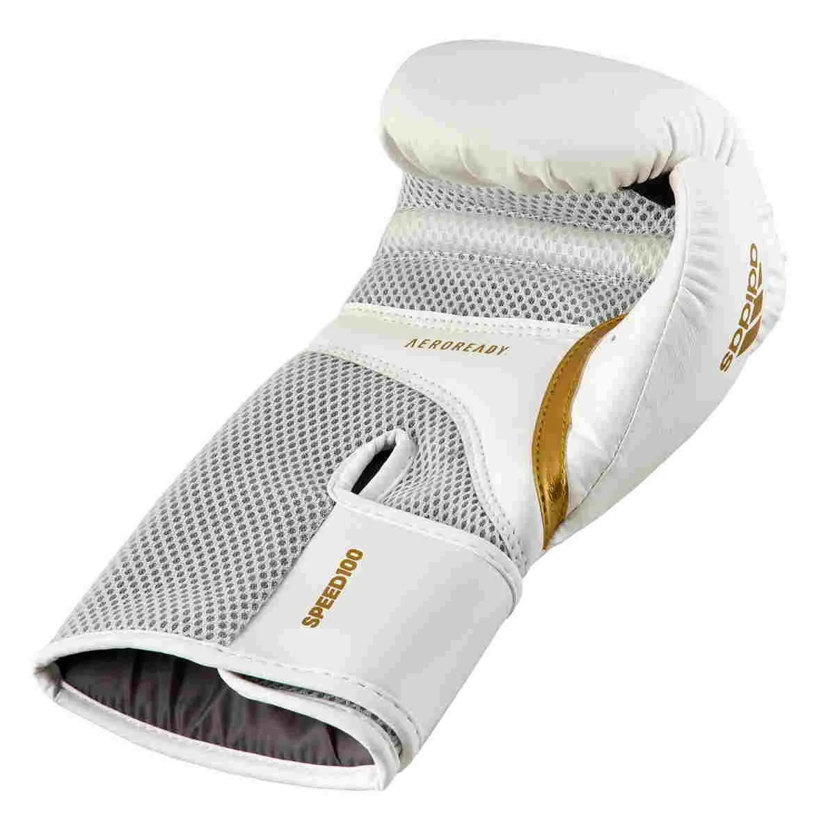 Gants de boxe adidas Speed 100 blanc/or