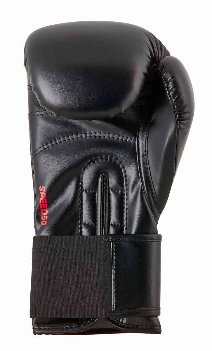 adidas Speed 50 black/red boxing gloves