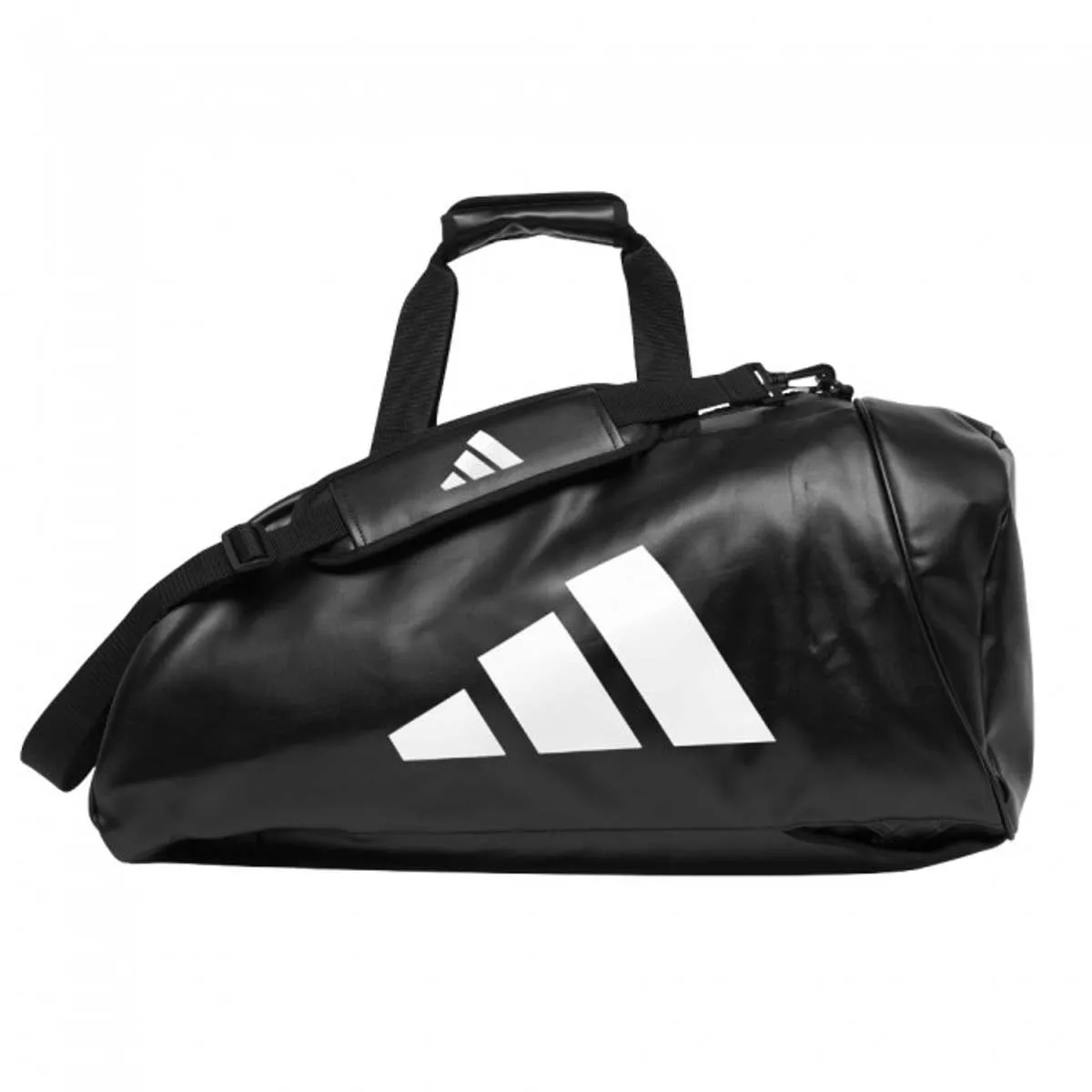 adidas sports bag sports rucksack black/white imitation leather