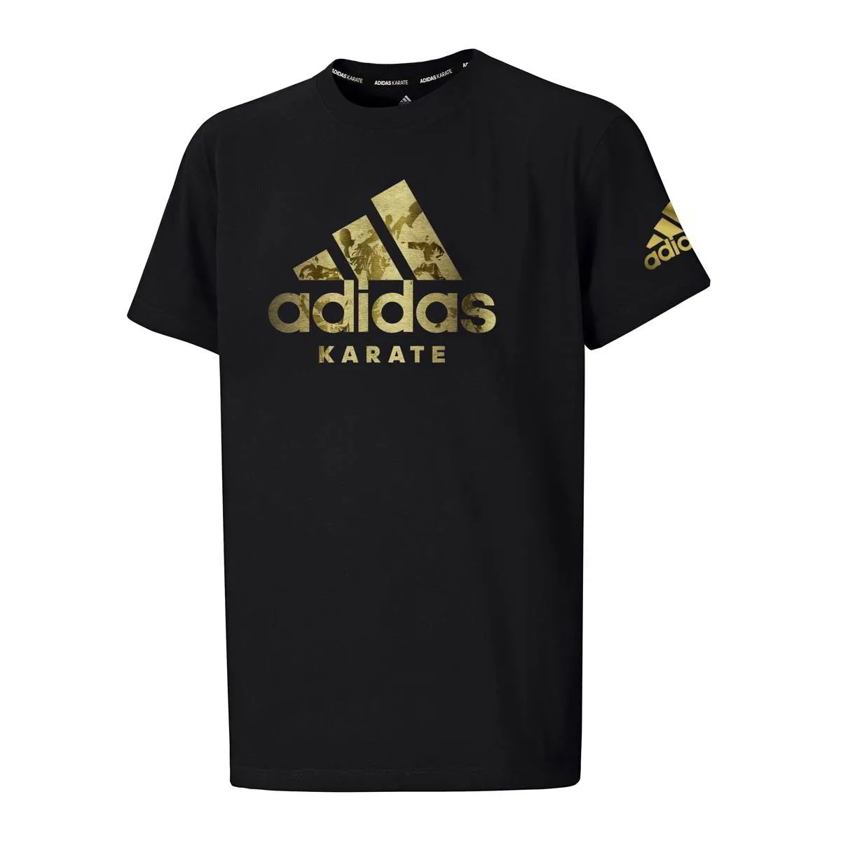 Camiseta adidas Karate negra Insignia del deporte