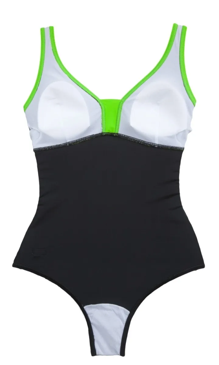 Badeanzug | Schwimmanzug ANIKA III schwarz/grün