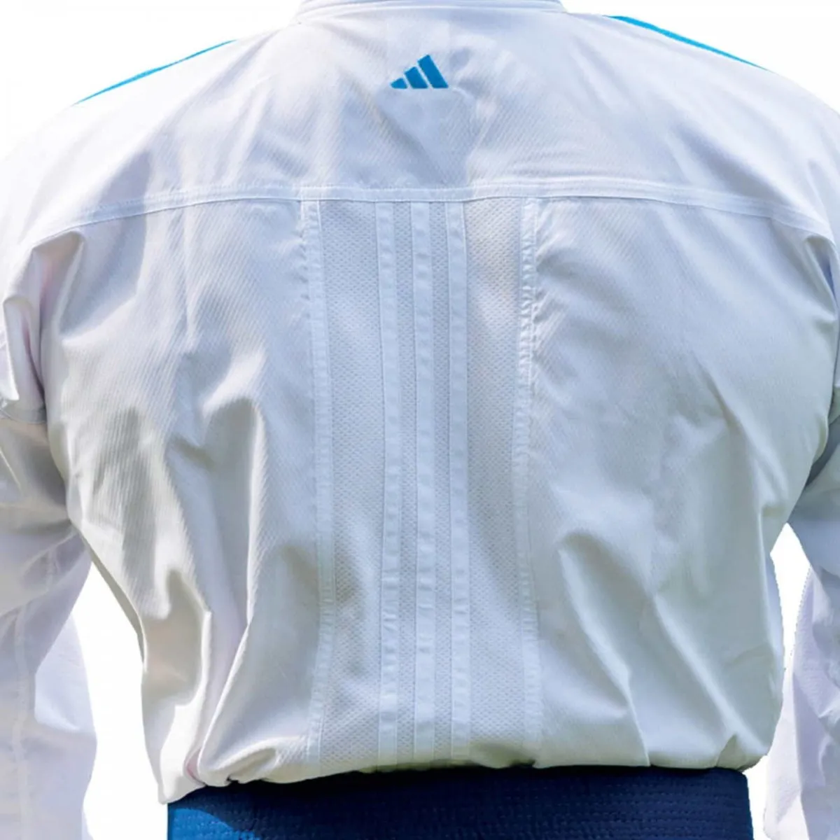 adidas Karate suit Kumite adiLight DNA K192DNA with blue shoulder stripes