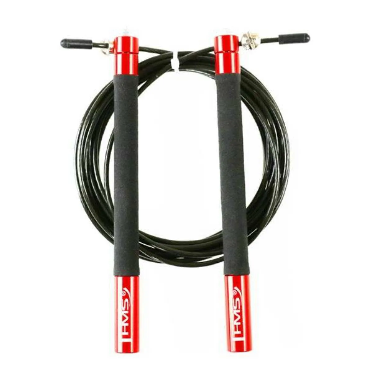 corde à sauter rapide noire/rouge en aluminium | Speedrope Jumprope