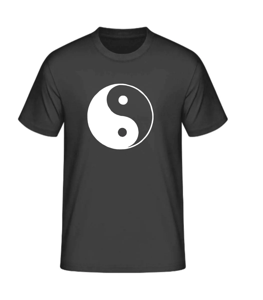 T-Shirt Ying Yang - Tai Chi avec grande impression sur la poitrine | Symbole du Yin Yang