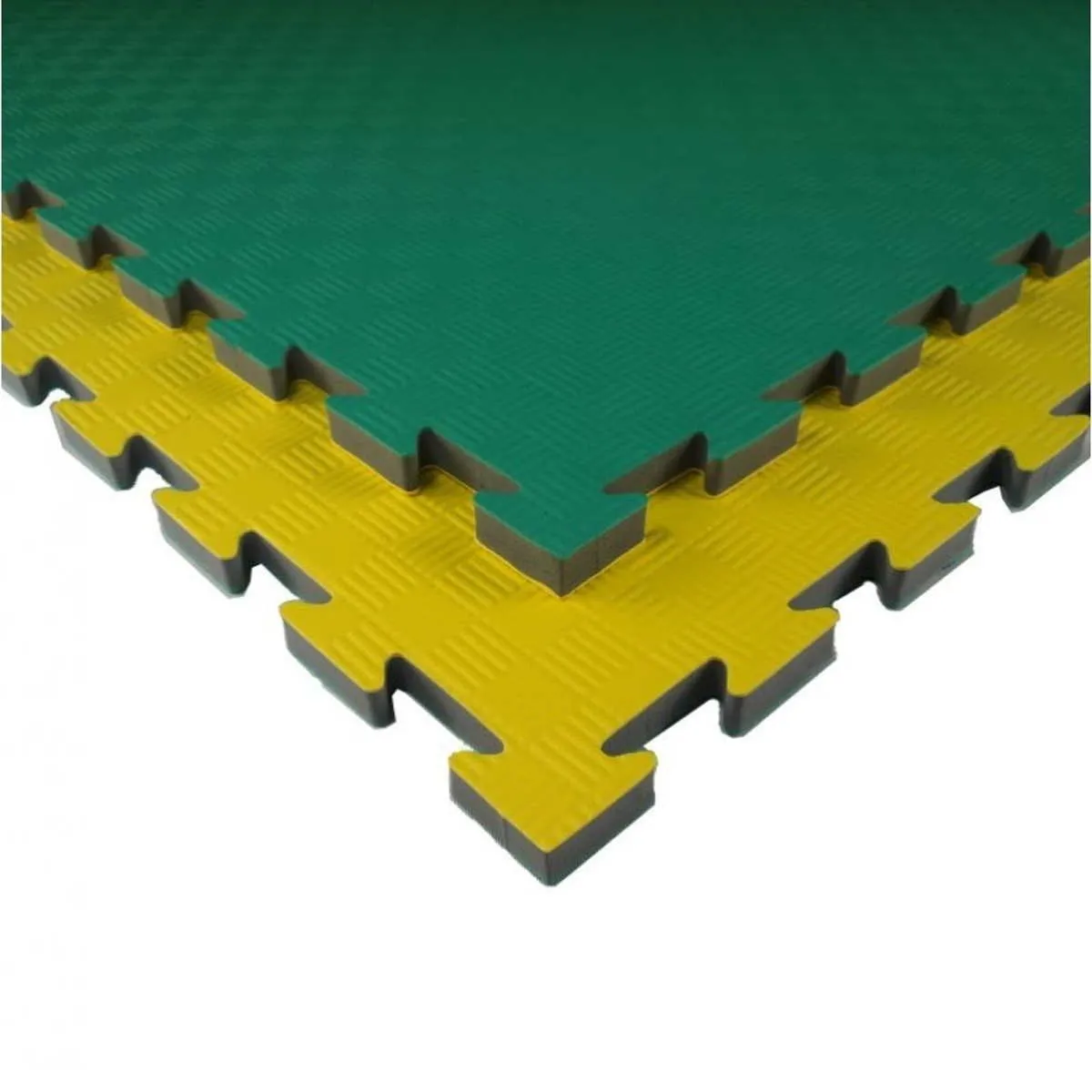 Mat Martial arts mat T20X yellow/green 100 cm x 100 cm x 2.1 cm