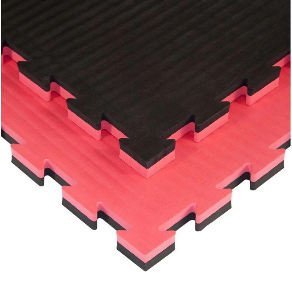 Tatami mat JJ30J red/black 100 cm x 100 cm x 3 cm
