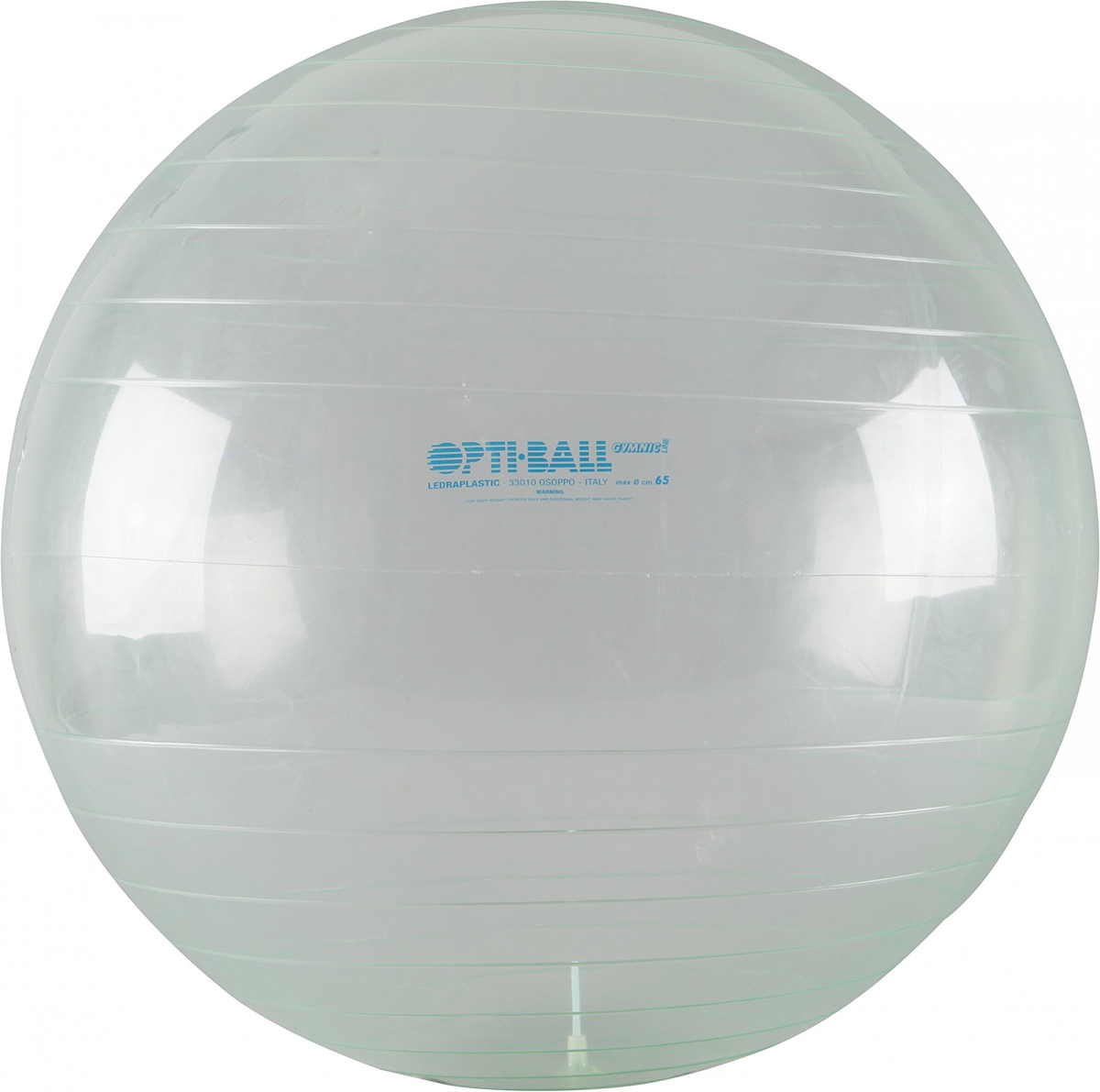 Gymnastikball 75 cm transparent, Yogaball und Sitzball