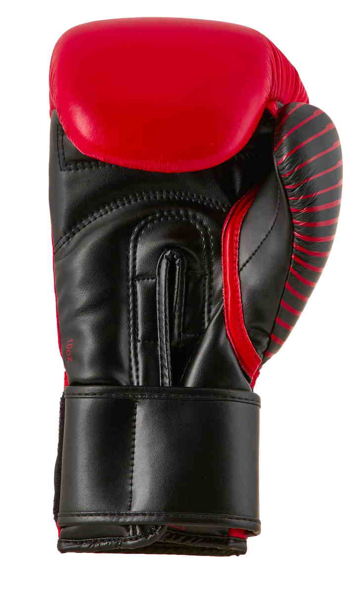 Boxhandschuhe rot|schwarz adidas Leder Competition OZ 10