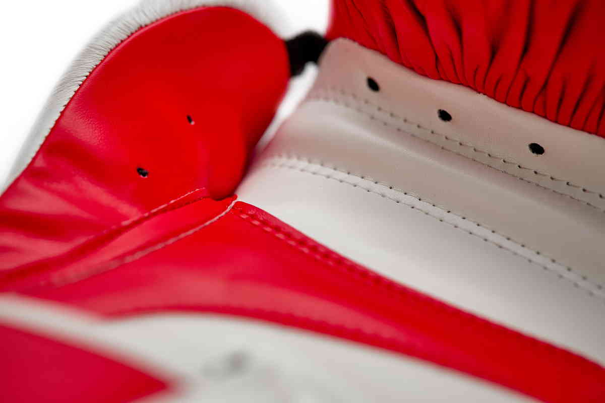 adidas Boxhandschuh Speed 165 Leder rot|weiß 10 OZ