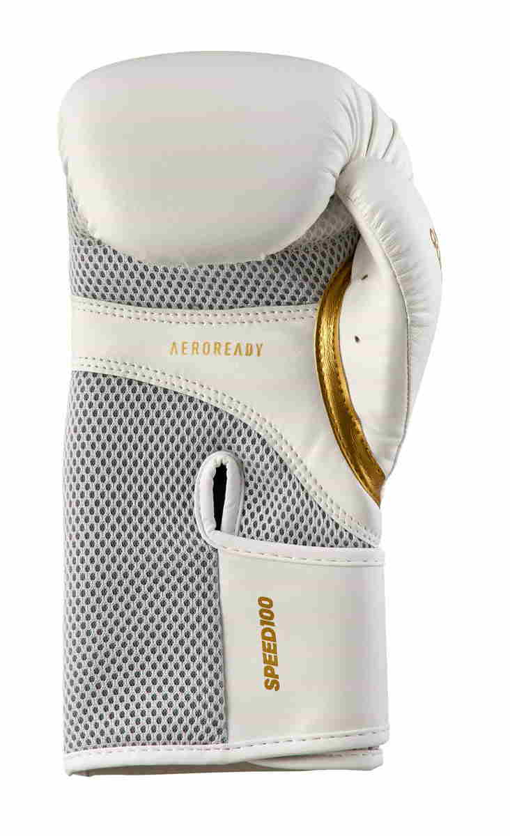 weiß/gold adidas Boxhandschuhe Speed 100