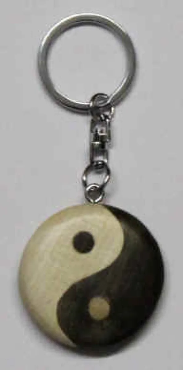 Ying Yang keyring pendant