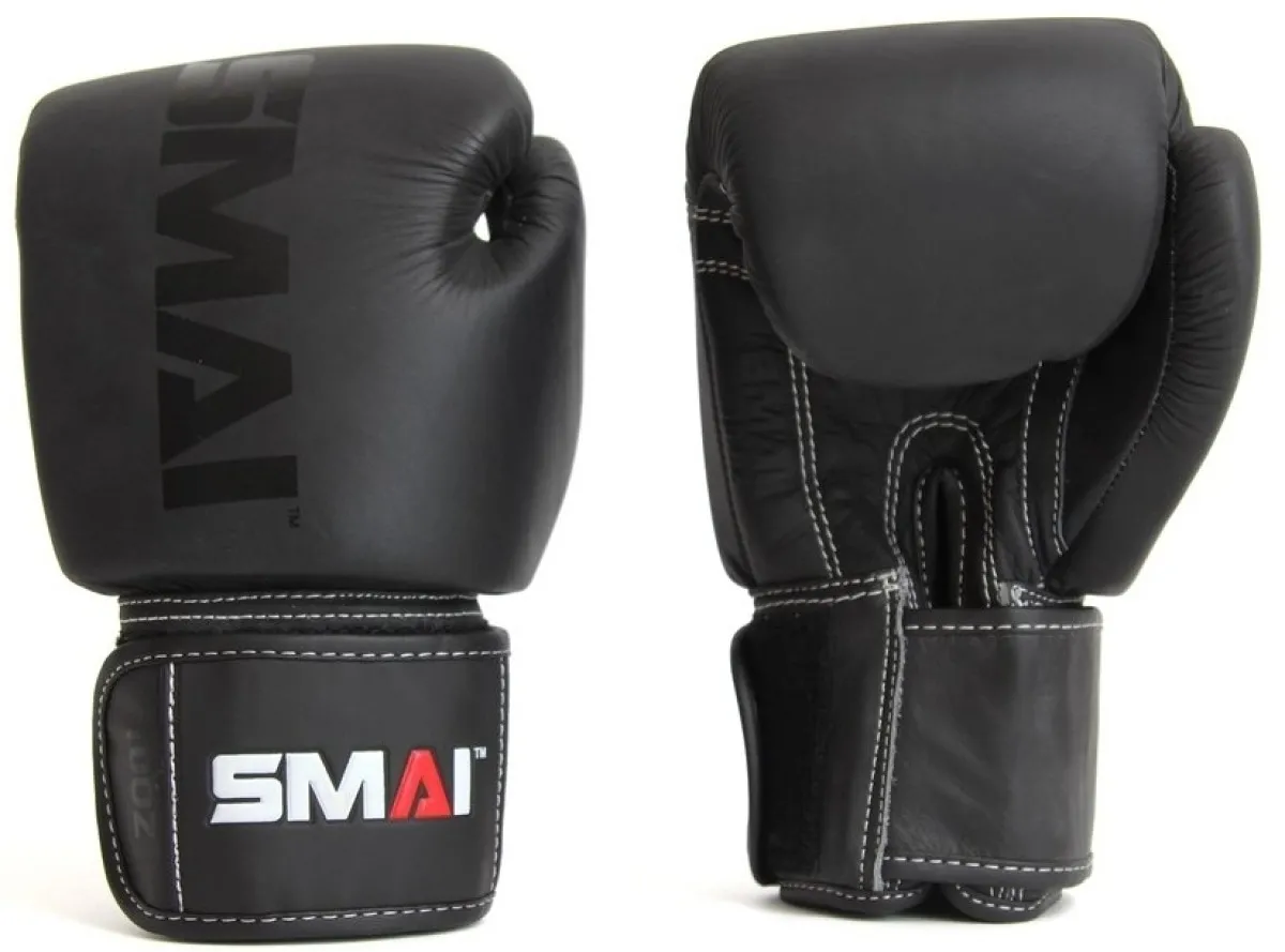 SMAI Elite boxing gloves, black pair