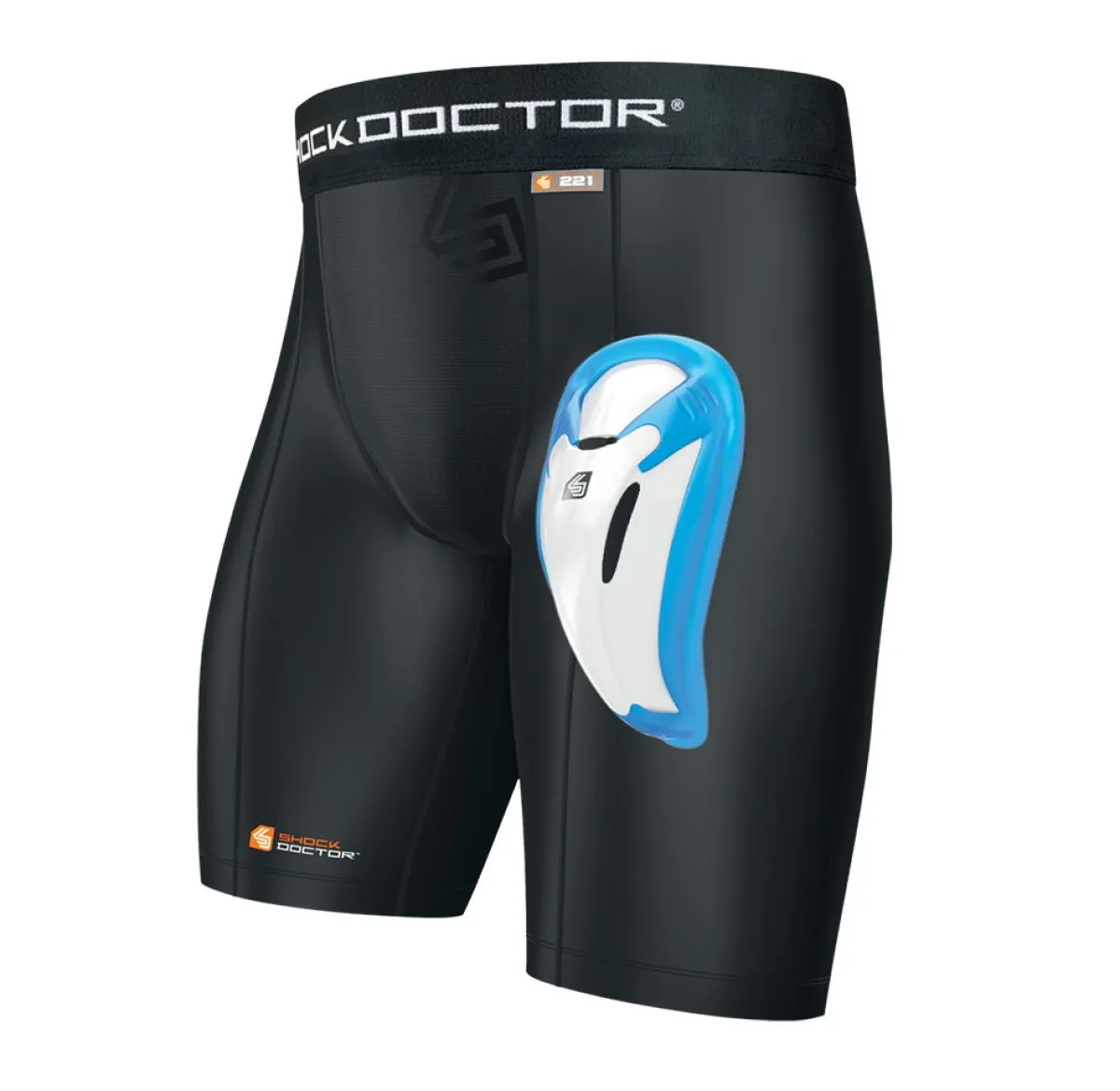 Deep protection compression shorts with Bioflex Cup