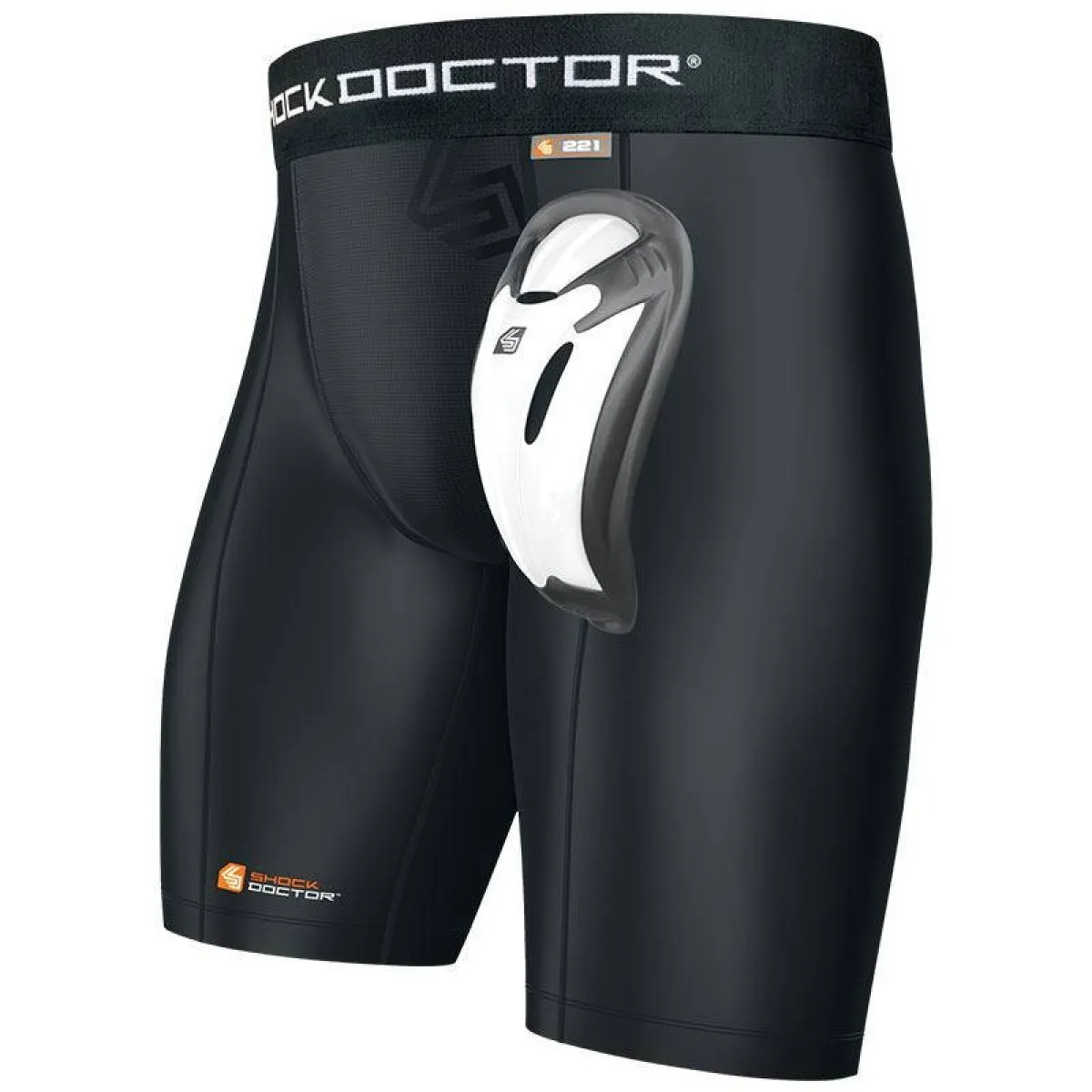 Pantalón corto de compresión con protección profunda y copa Bioflex