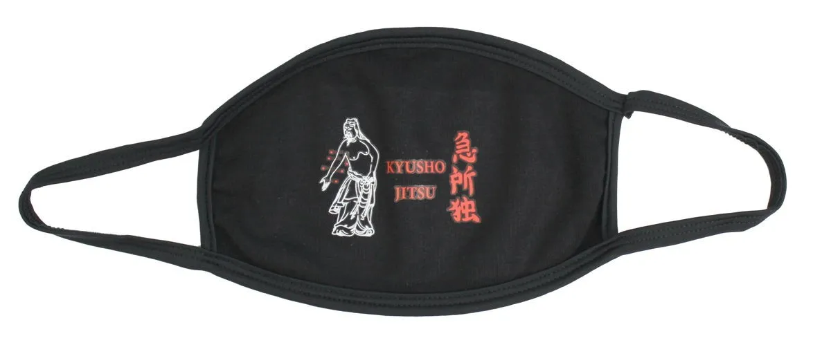 Mund-Nase-Maske Baumwolle schwarz Kyusho