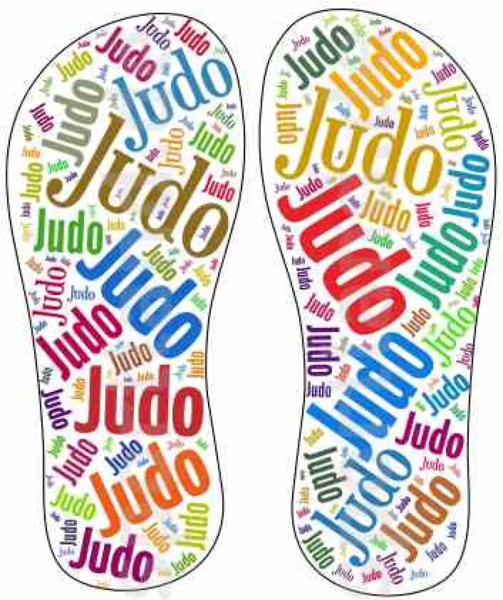 Flip flop with text print