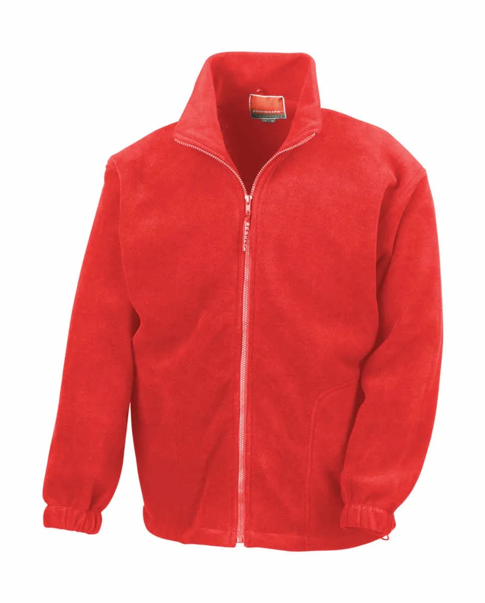 Full Zip Active Fleece Jacket red