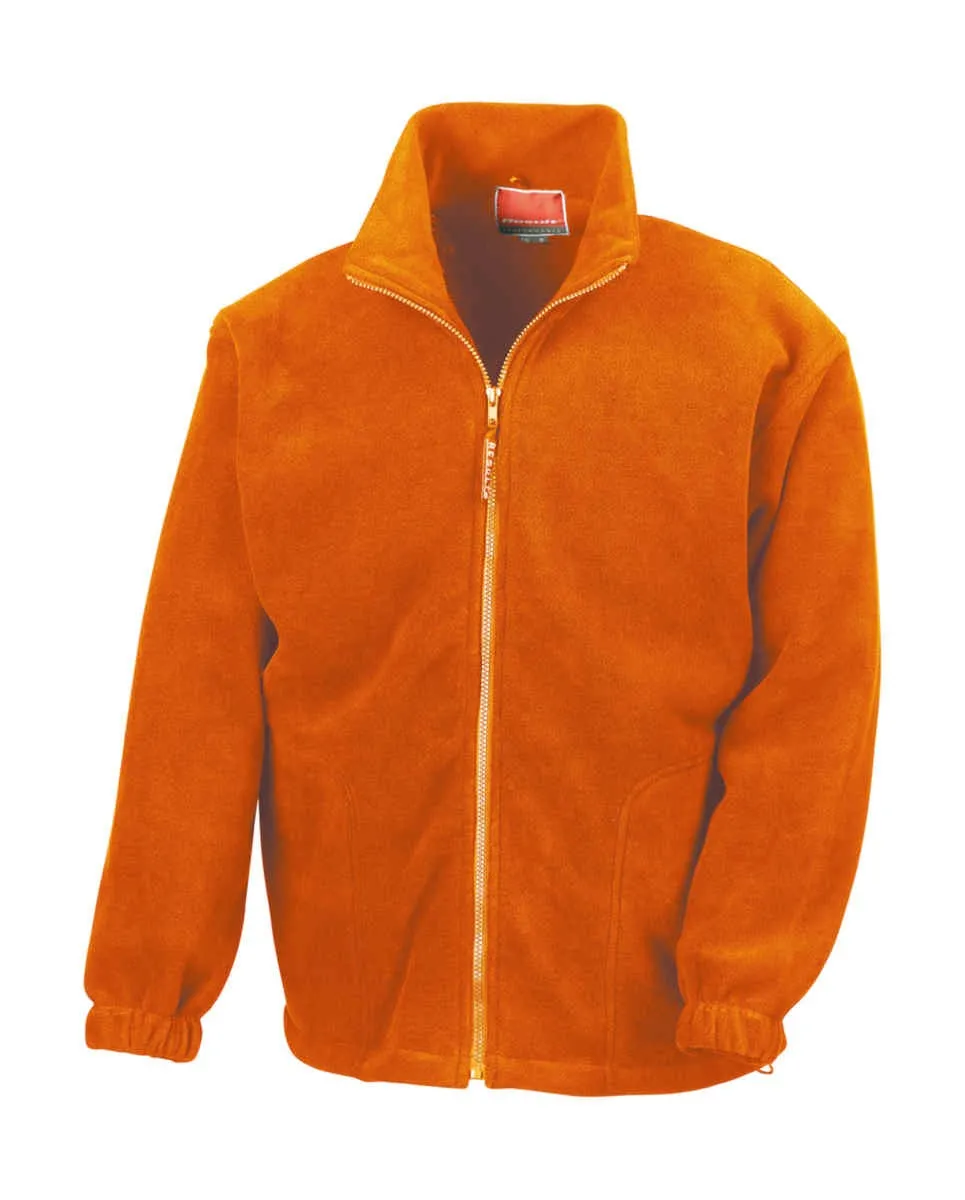 Full Zip Active Fleece Jacket orange