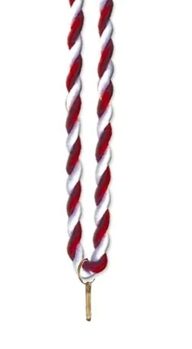 Medals cord red/white