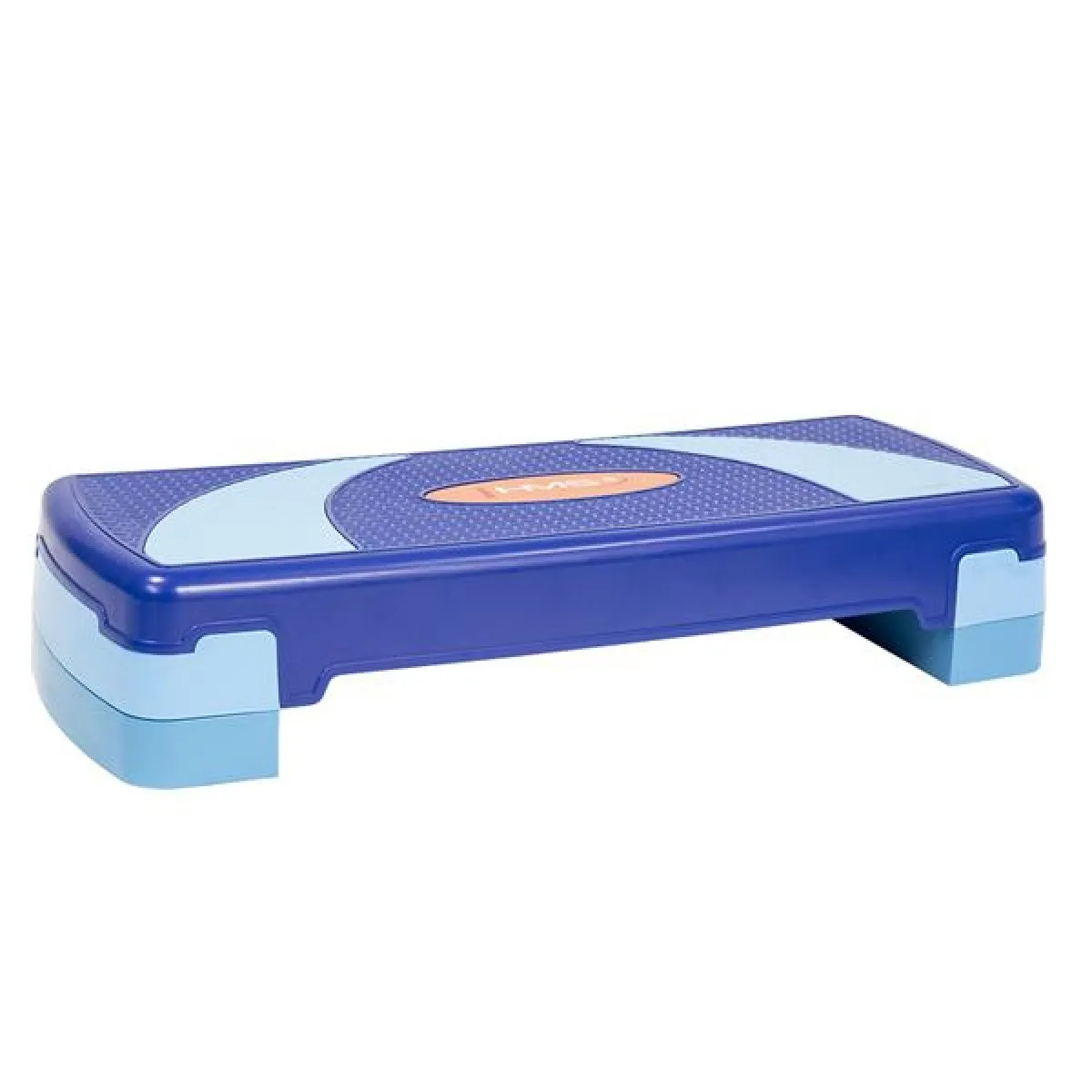 Aerobic stepper - blue height-adjustable stepping board