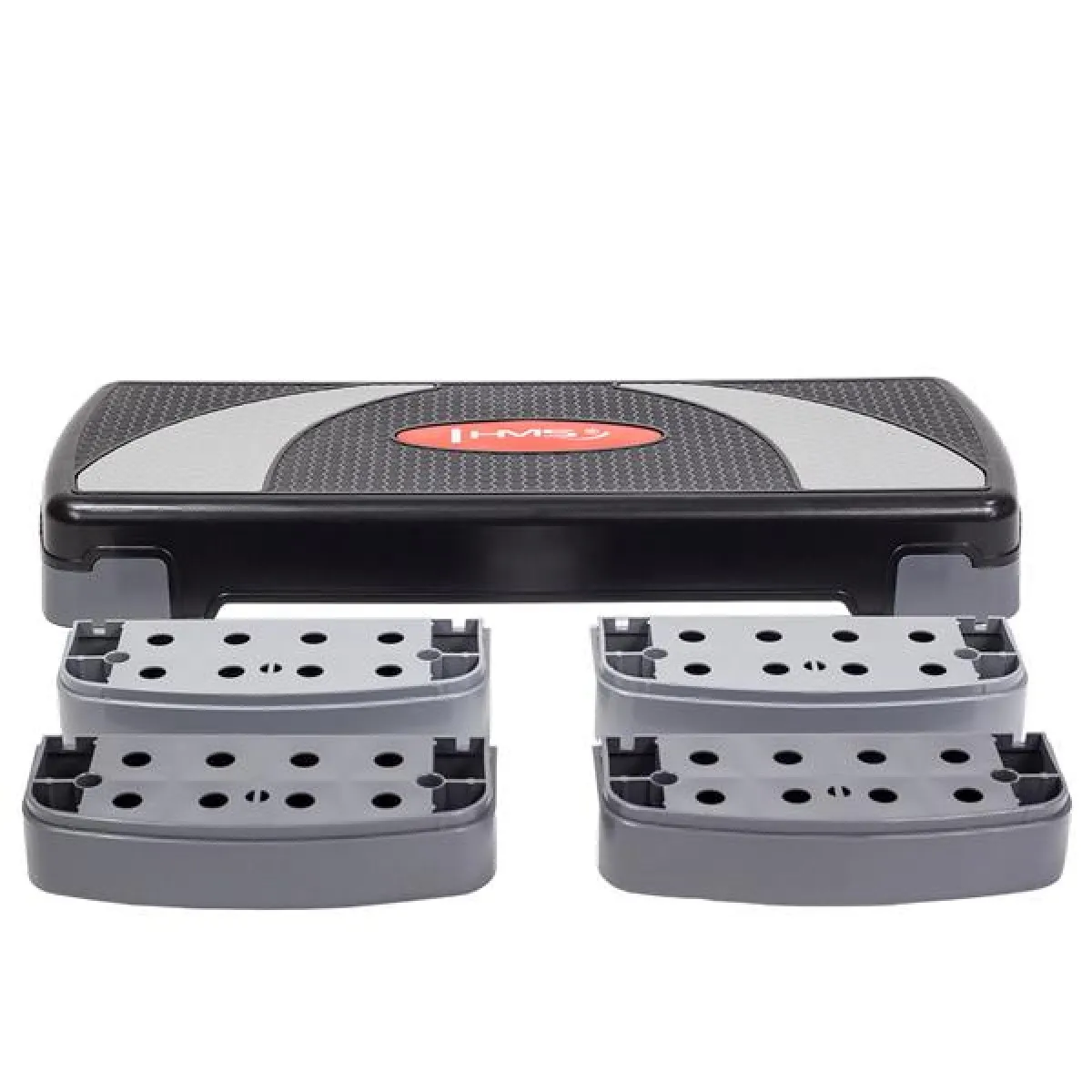Aerobic stepper - step board black grey height adjustable 08-03111SW