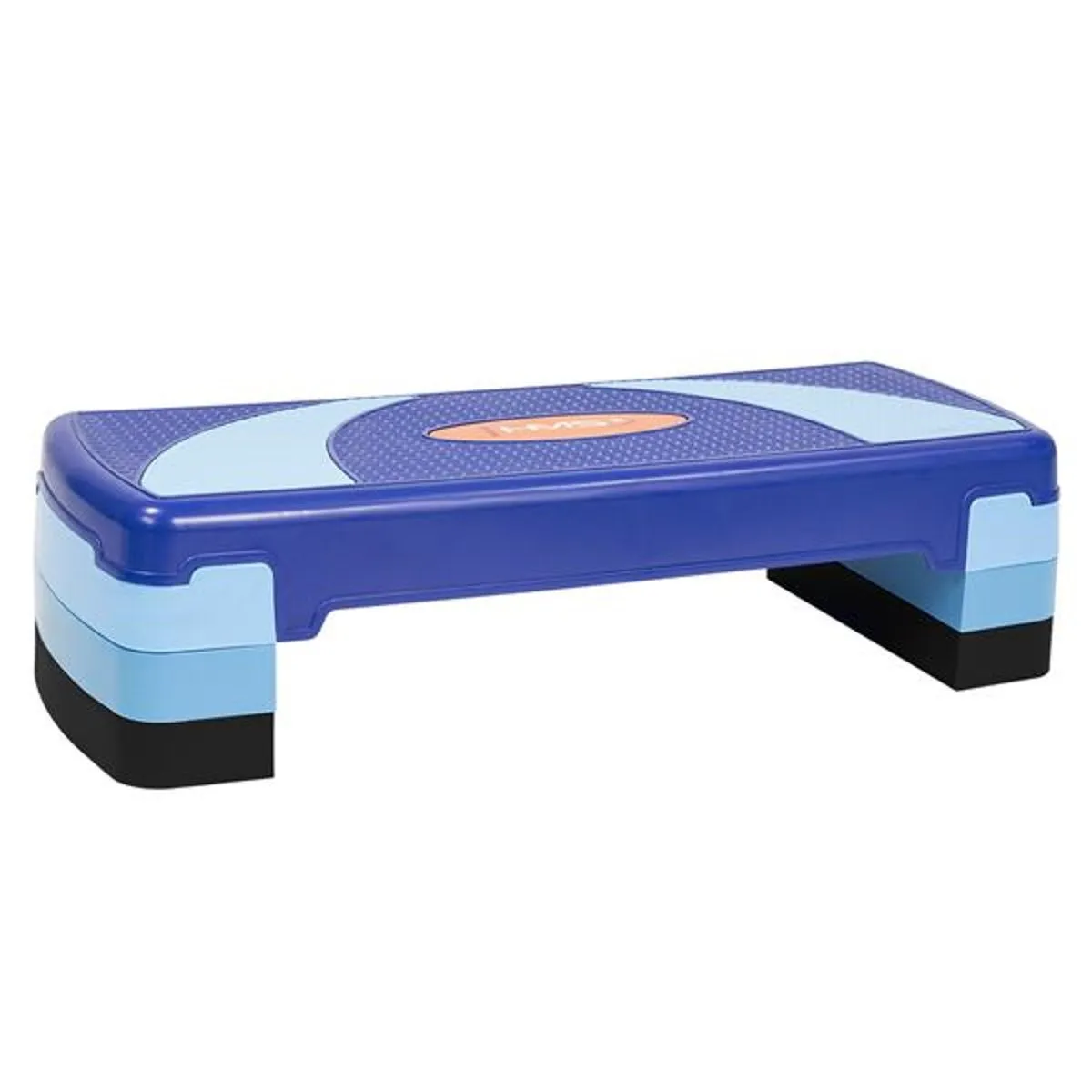 Stepper aerobic - planche de step bleue reglable en hauteur 08-03111BL