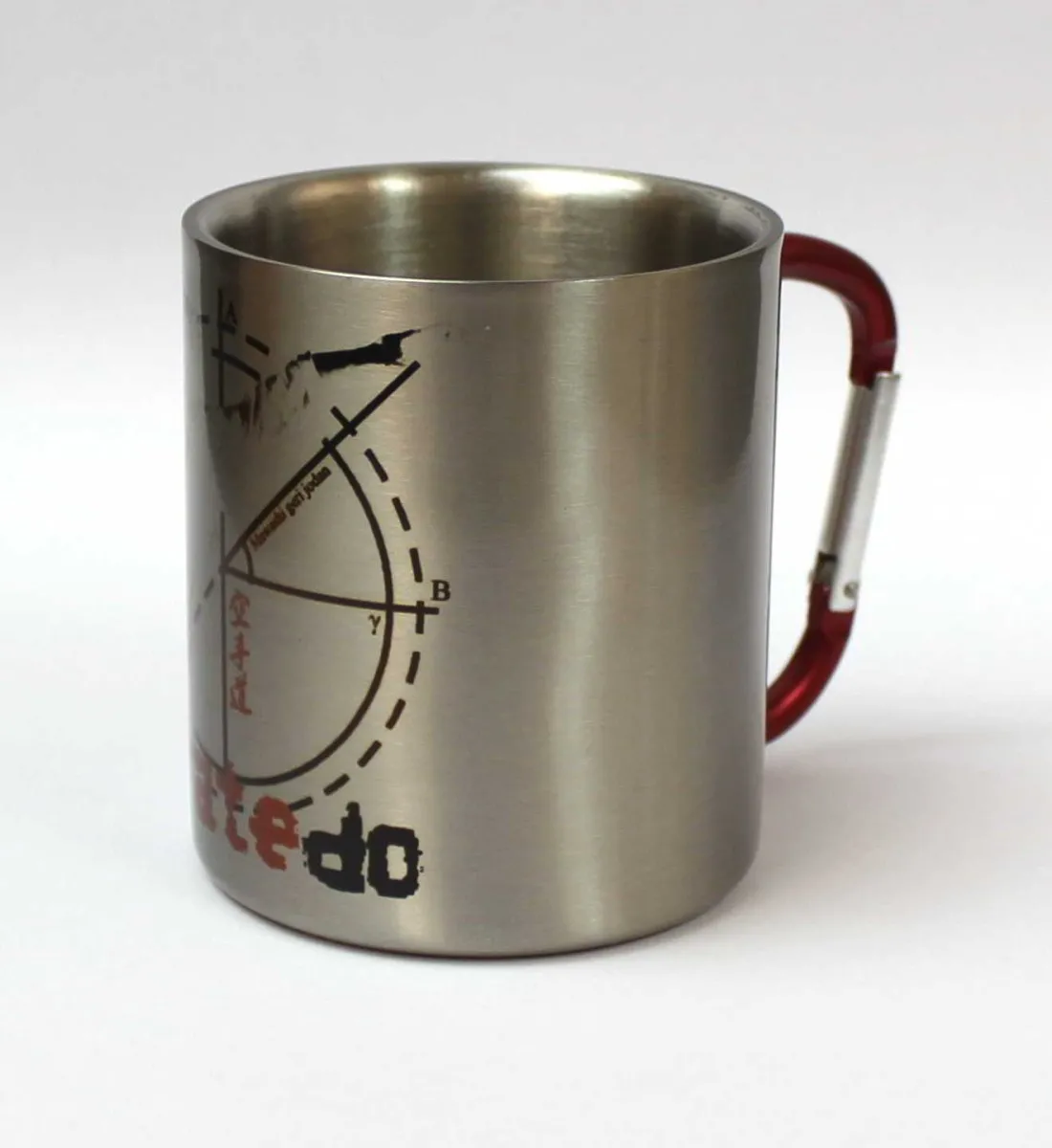 Stainless steel mug with Mawashi Geri motif