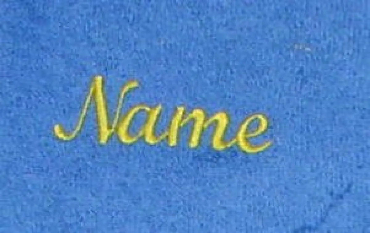 Sauna towel embroidered with name 70x180cm