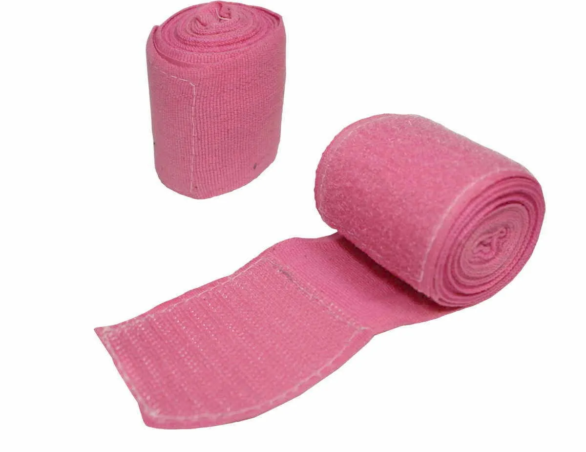 Boxbandagen elastisch 250 cm für Boxhandschuhe pink rosa