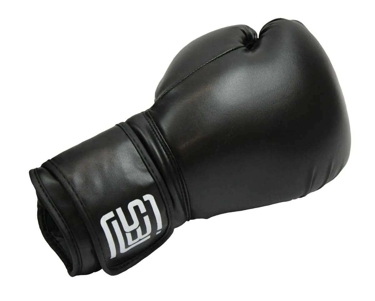 Boxing gloves black for children and teenagers