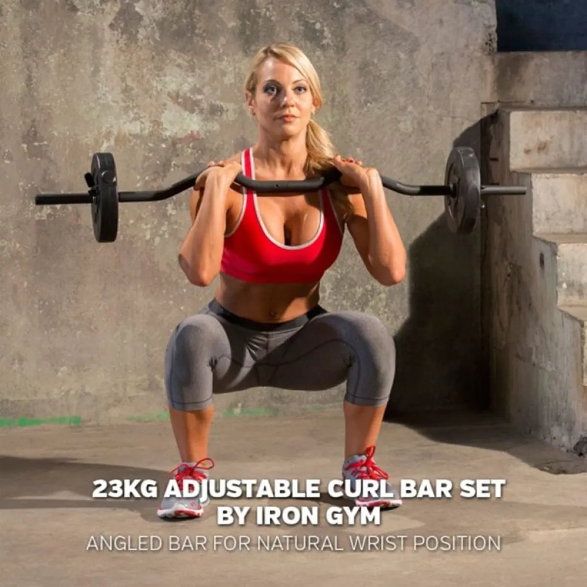 Iron Gym curl bar set approx. 23 kg