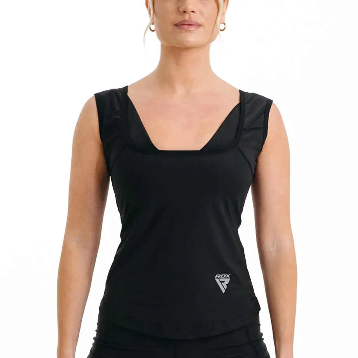 Ladies Sweat Shirt W1 Black RDX Sauna Shirt
