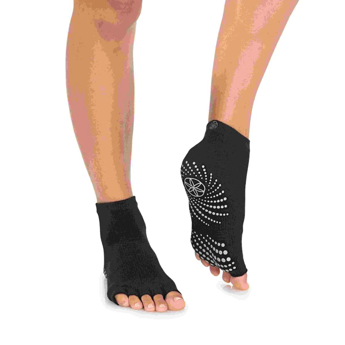 Calcetines de Yoga Gaiam Anti Slip Calcetines sin dedos Grippy