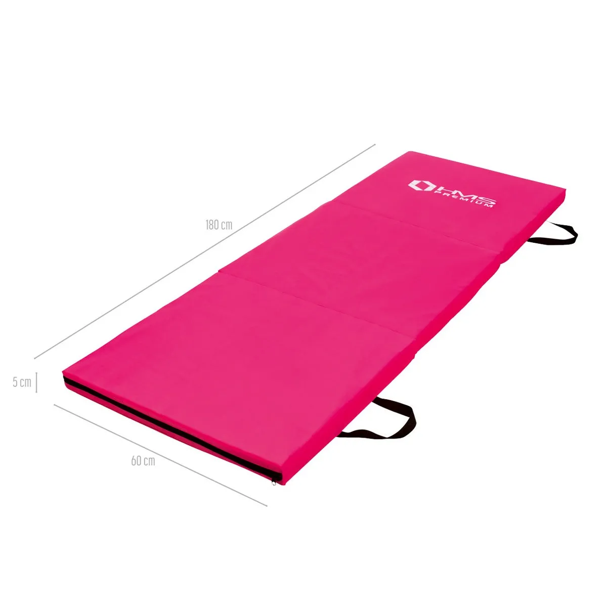 Gymnastikmatte faltbar pink 1800x600 mm