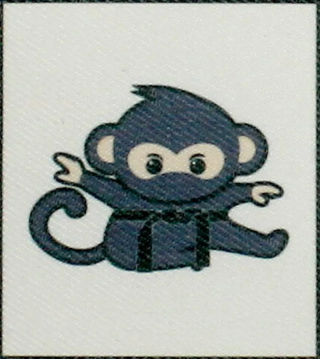 Ceinture patch ecusson singe ninja