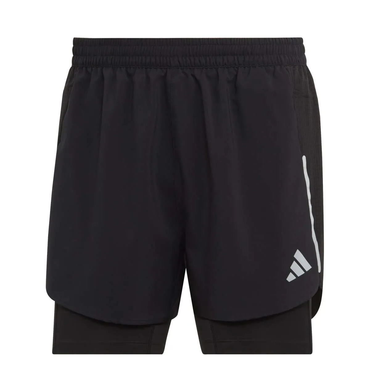adidas 2-in-1 running shorts Herren schwarzschwarz 2 in 1